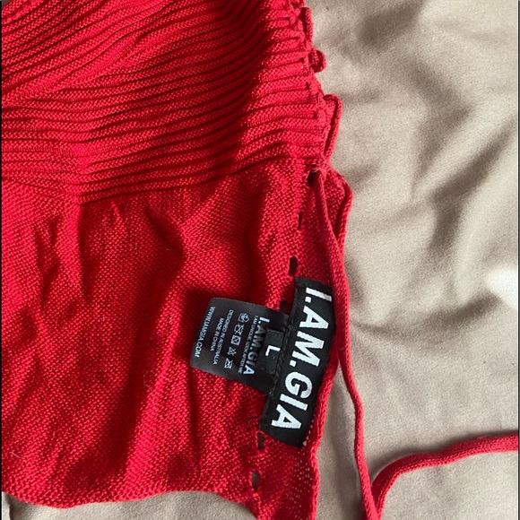 I.AM.GIA Savannah Top Red - Picture 3 of 4